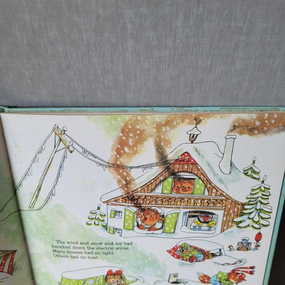 Vintage‎ Richard Scarry's Great Big Air Book 1971 Random House Edition F1
